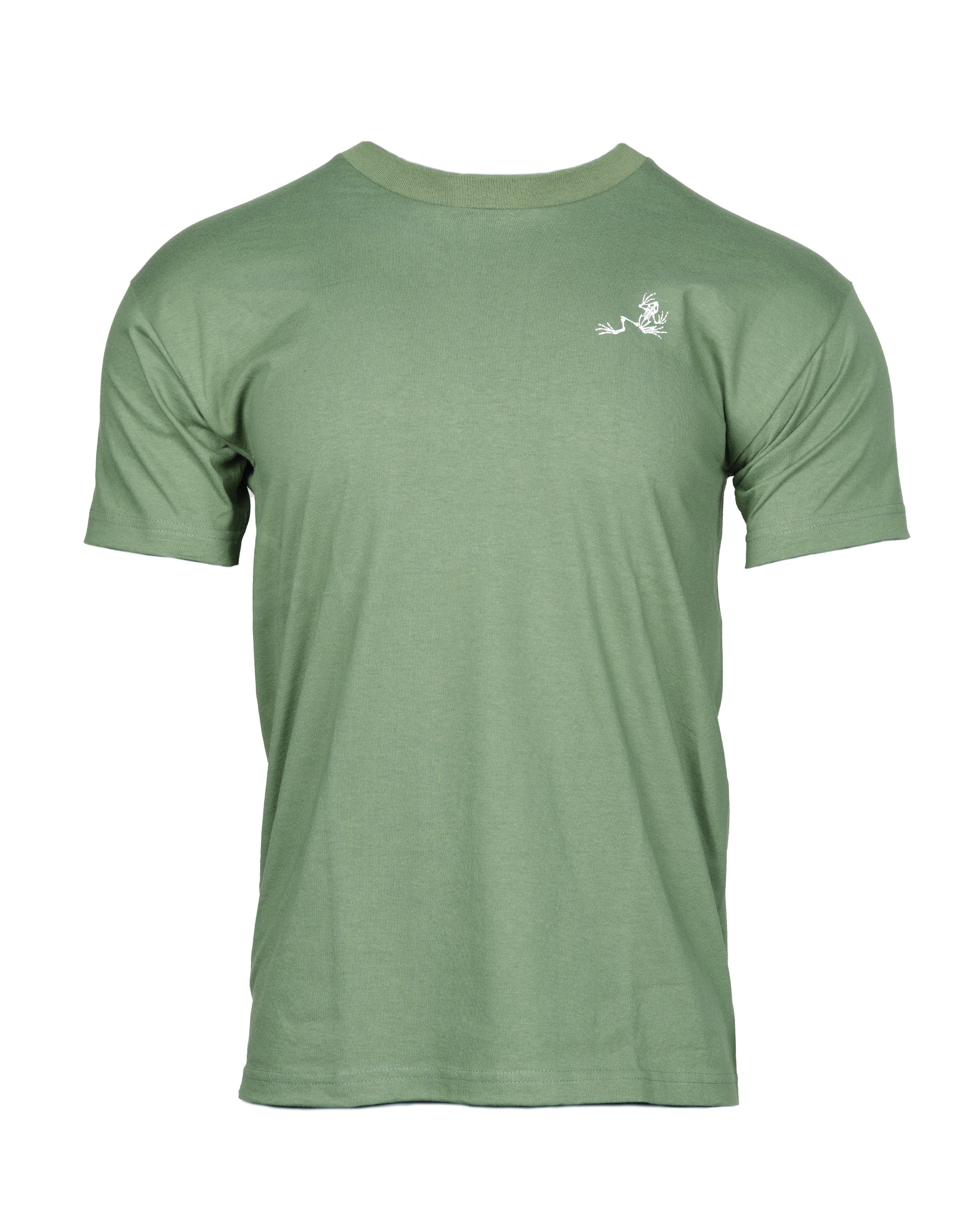 Premium Bone Frog Crossed Hawks Flag Tee