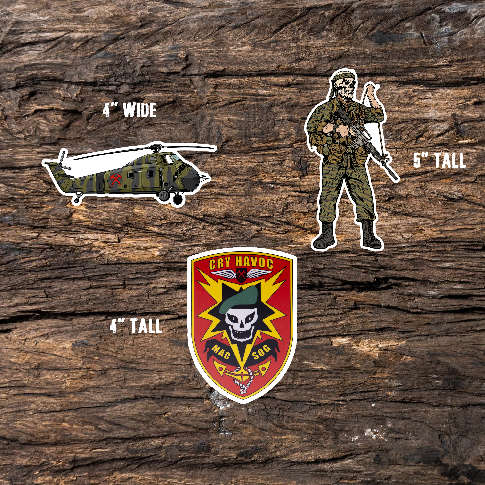 Cry Havoc Sticker Pack – MACV-SOG Edition
