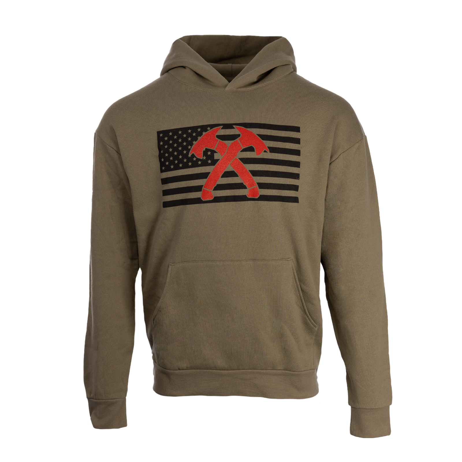 Crossed Hawks Chest Flag Hoodie