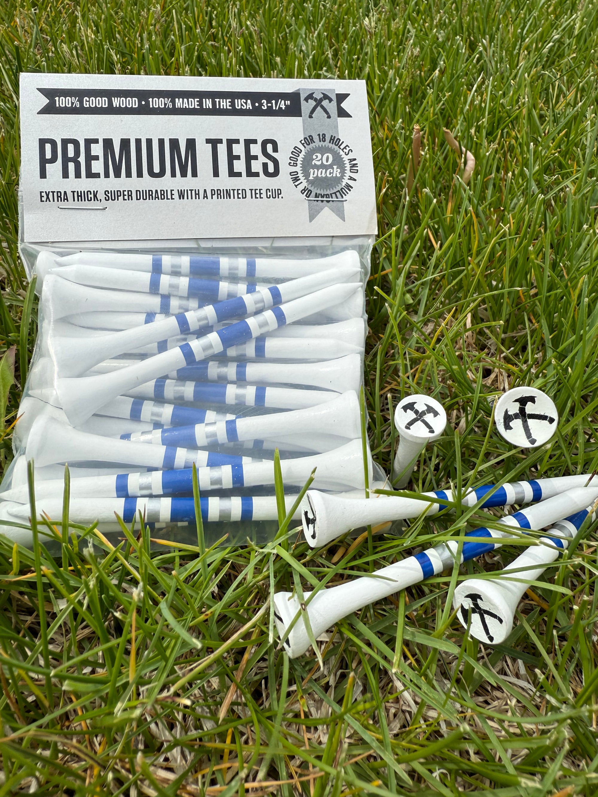Crossed Hawks Golf Tees