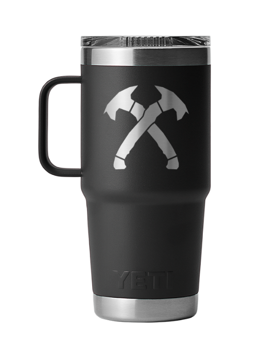 Black Crossed Hawks 20oz Yeti Travel Mug