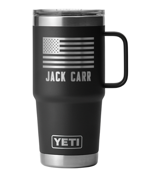 Black Crossed Hawks 20oz Yeti Travel Mug