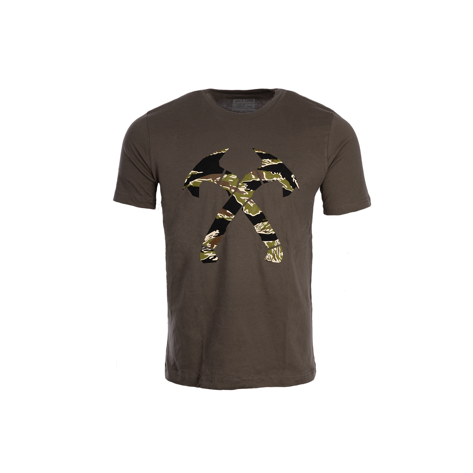 Tiger Stripe Camo Crossed Hawks Tee Army Green