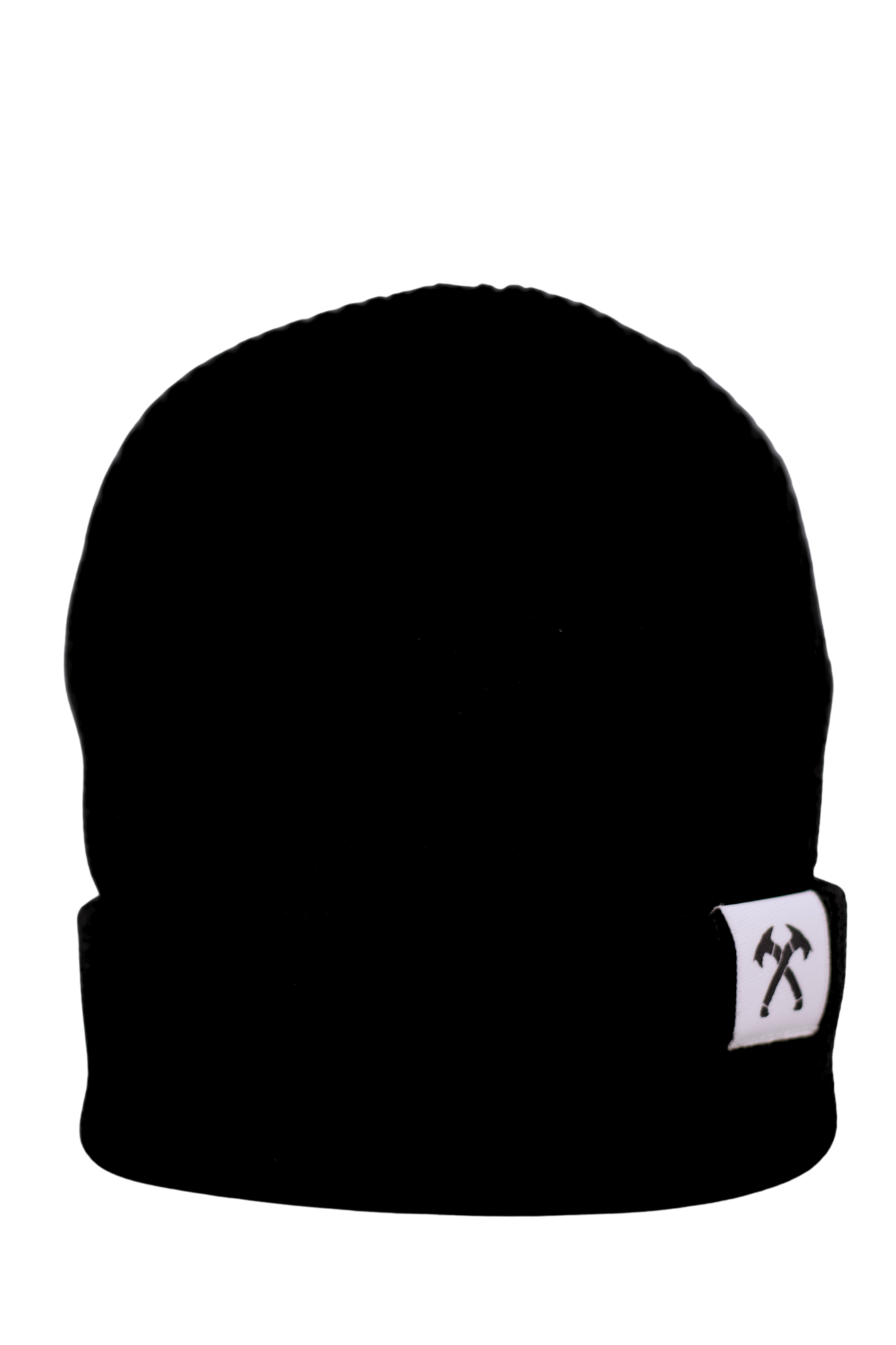 Black Crossed Hawks Knit Beanie