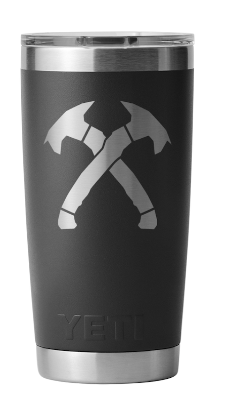 Black Crossed Hawks 20oz Yeti Rambler