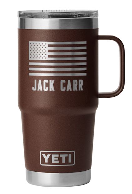 Brown Crossed Hawks 20oz Yeti Travel Mug