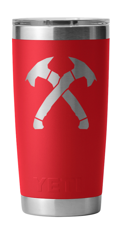 Red Crossed Hawks 20oz Yeti Rambler