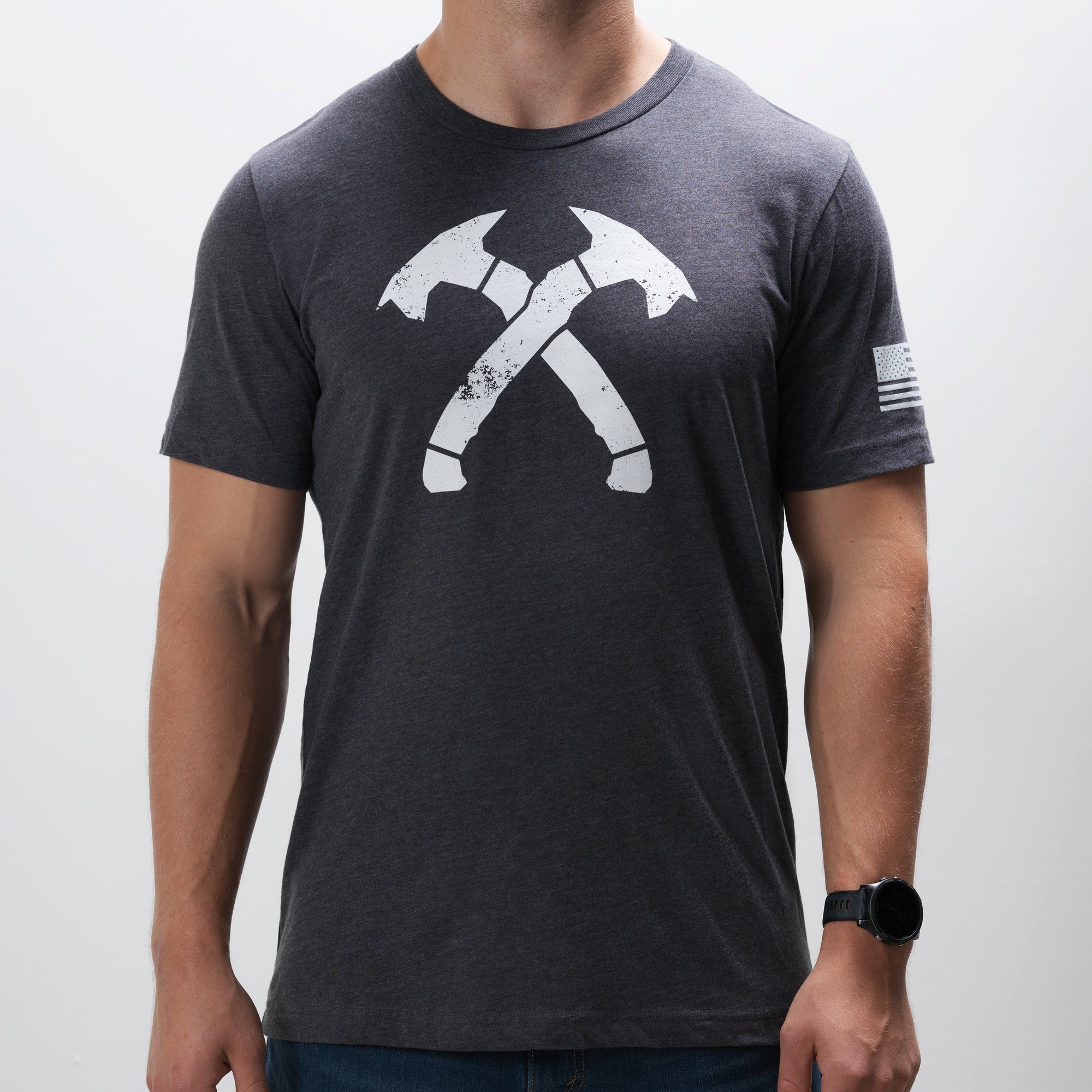 Original Distressed Crossed Hawks Tee