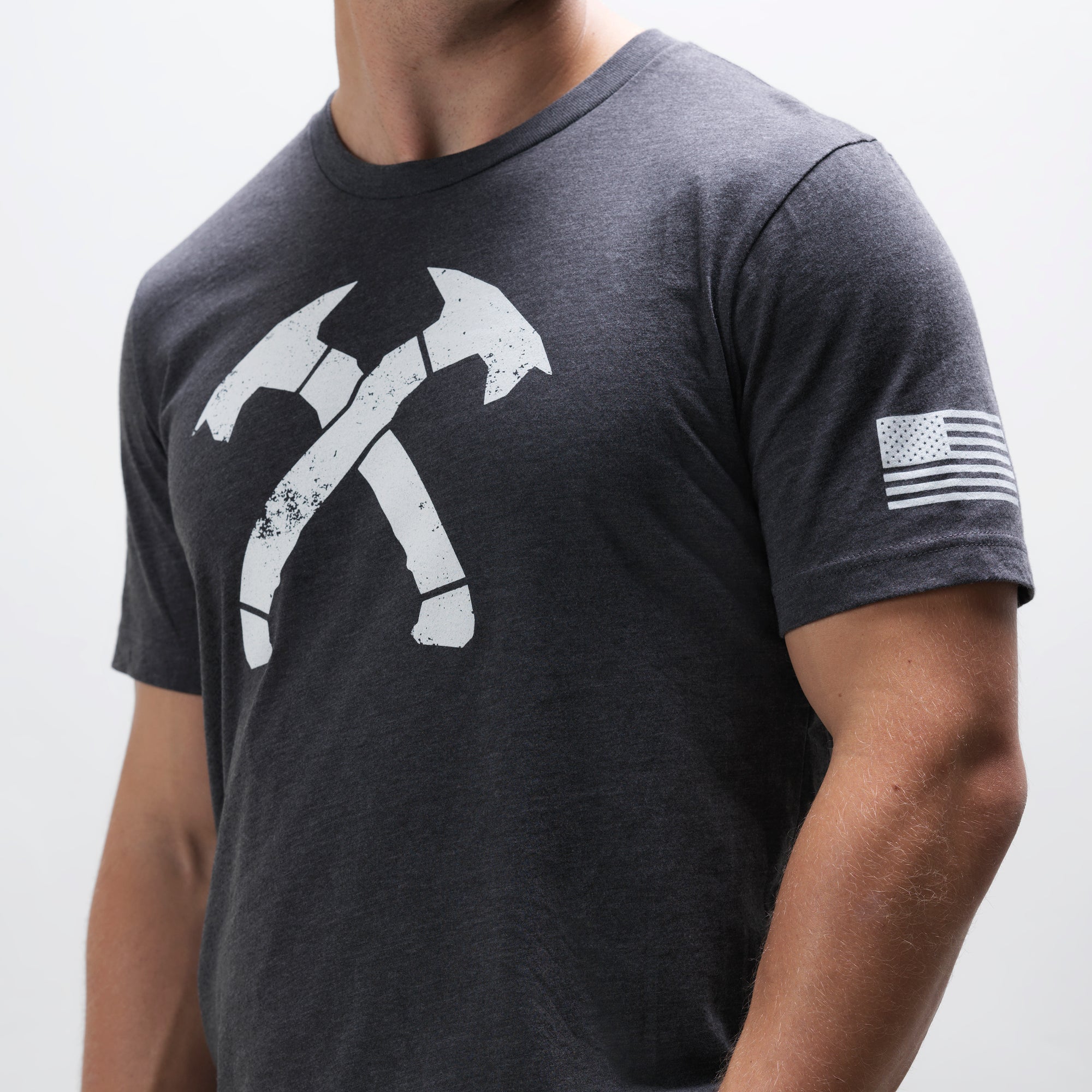 Original Distressed Crossed Hawks Tee