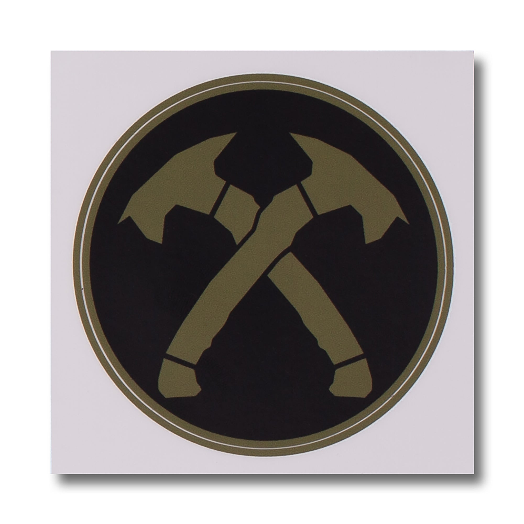 Round Tomahawk Sticker