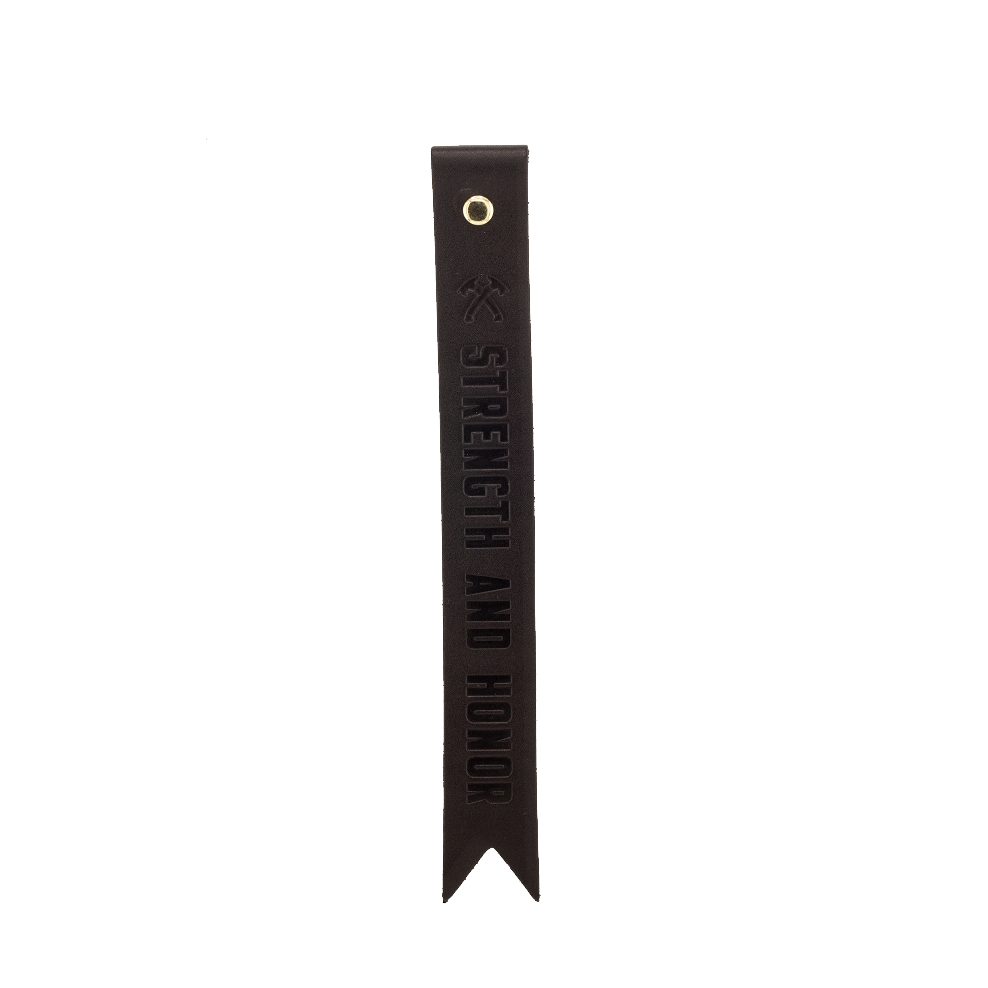 Strength & Honor Leather Bookmark