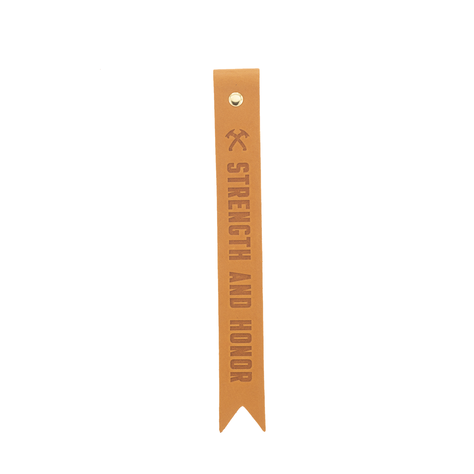 Strength & Honor Leather Bookmark