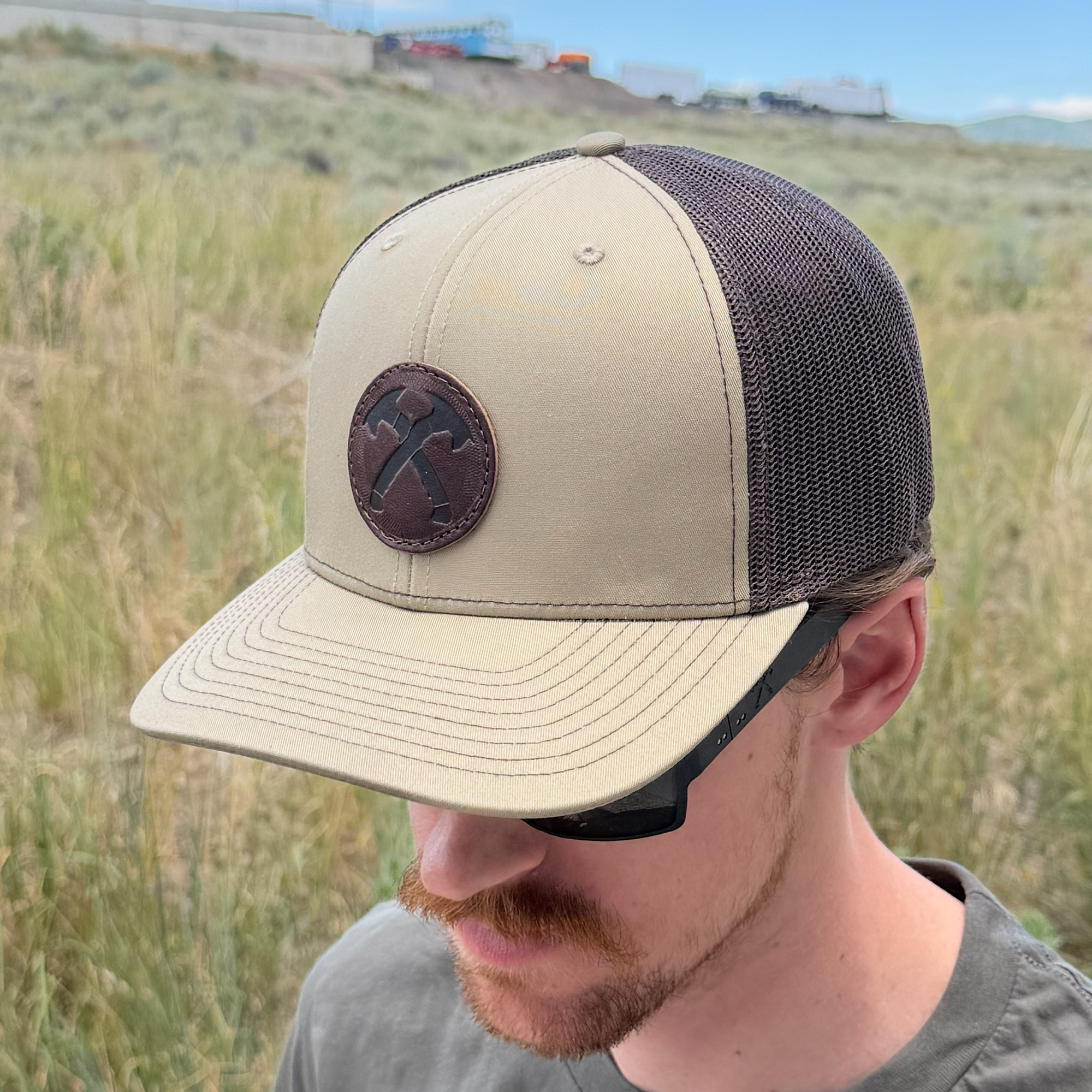 FDE Leather Patch Hat