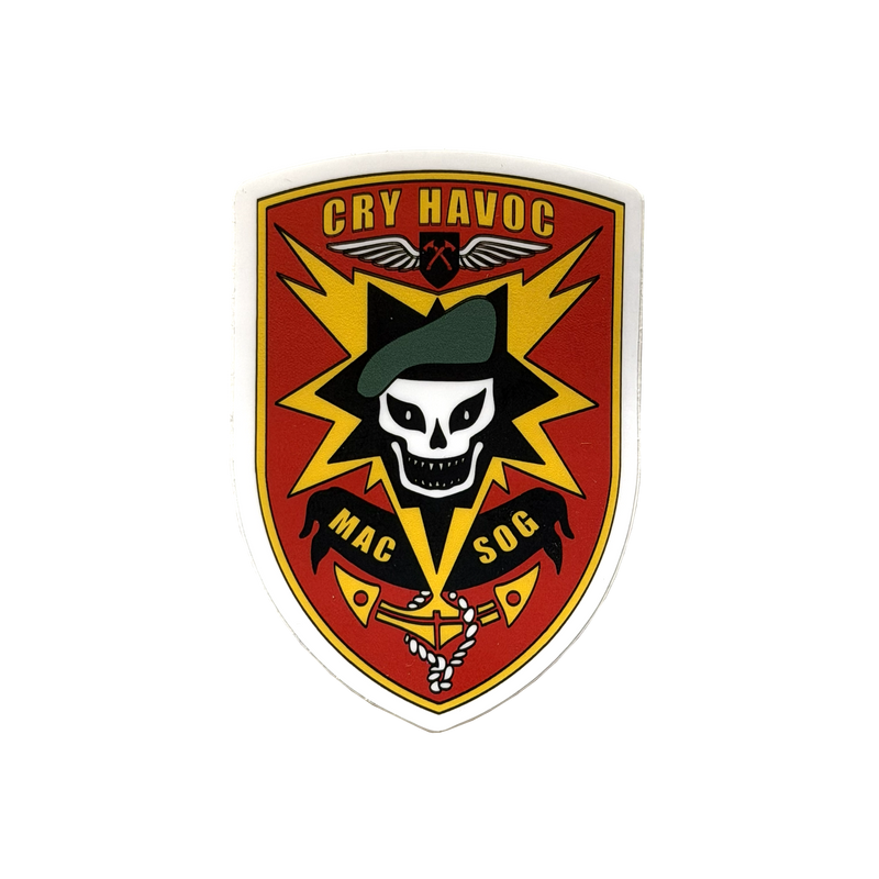 Acv Sticker CRY HAVOC MACV-SOG Sticker