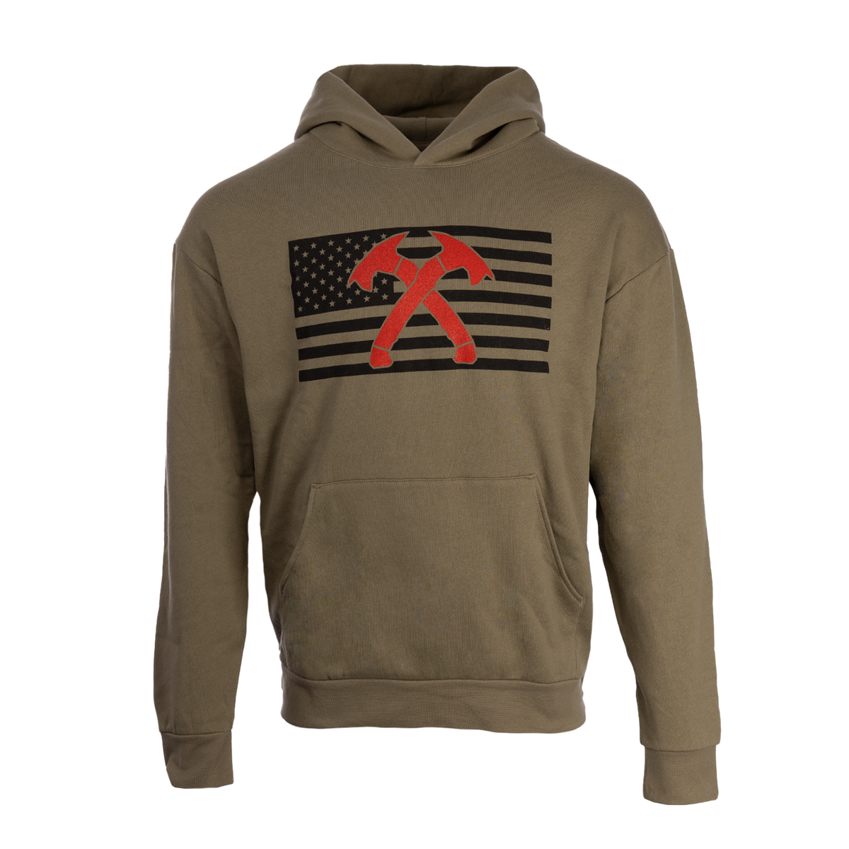 Crossed Hawks Chest Flag Hoodie