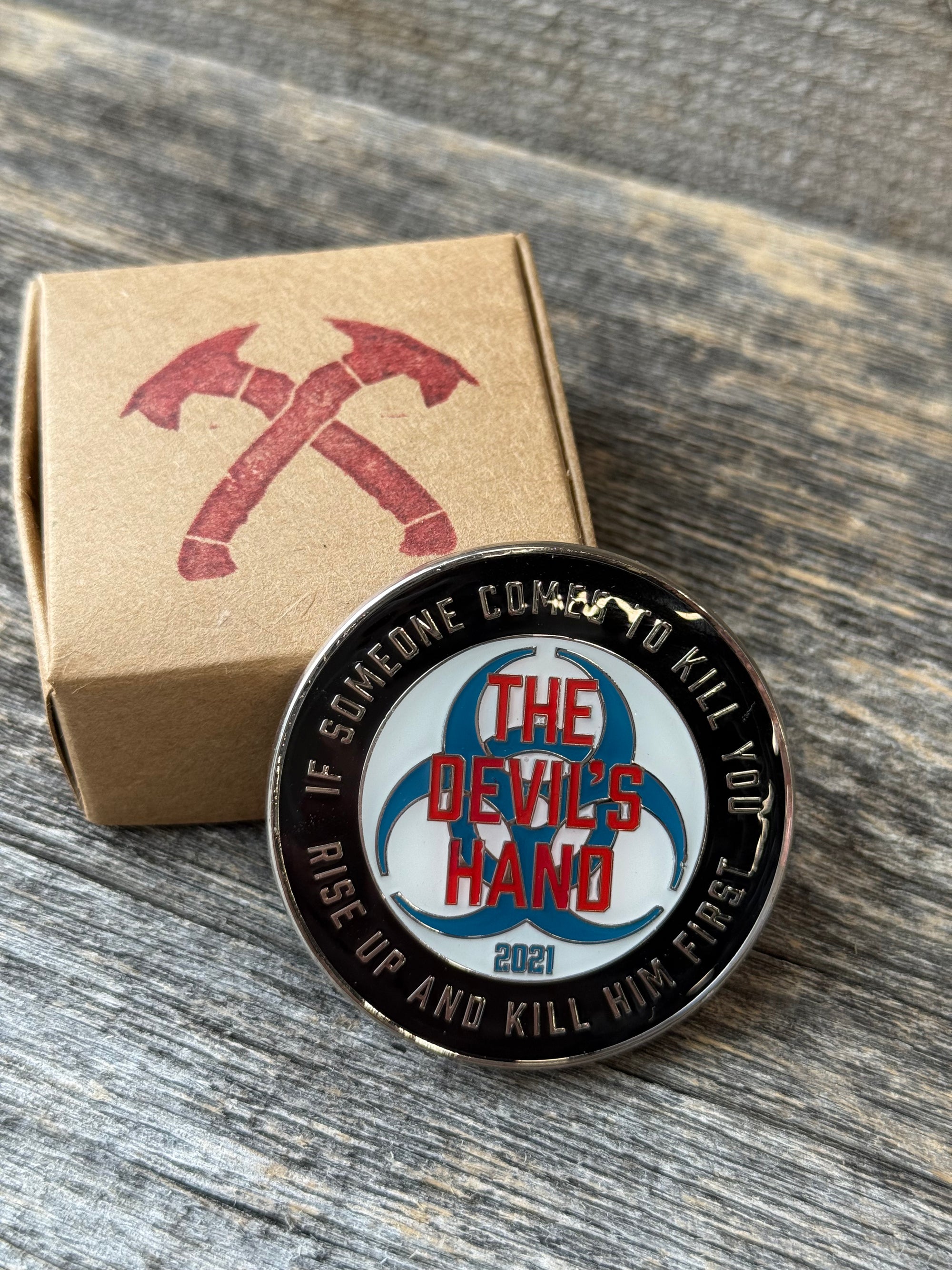The Devil's Hand Challenge Coin