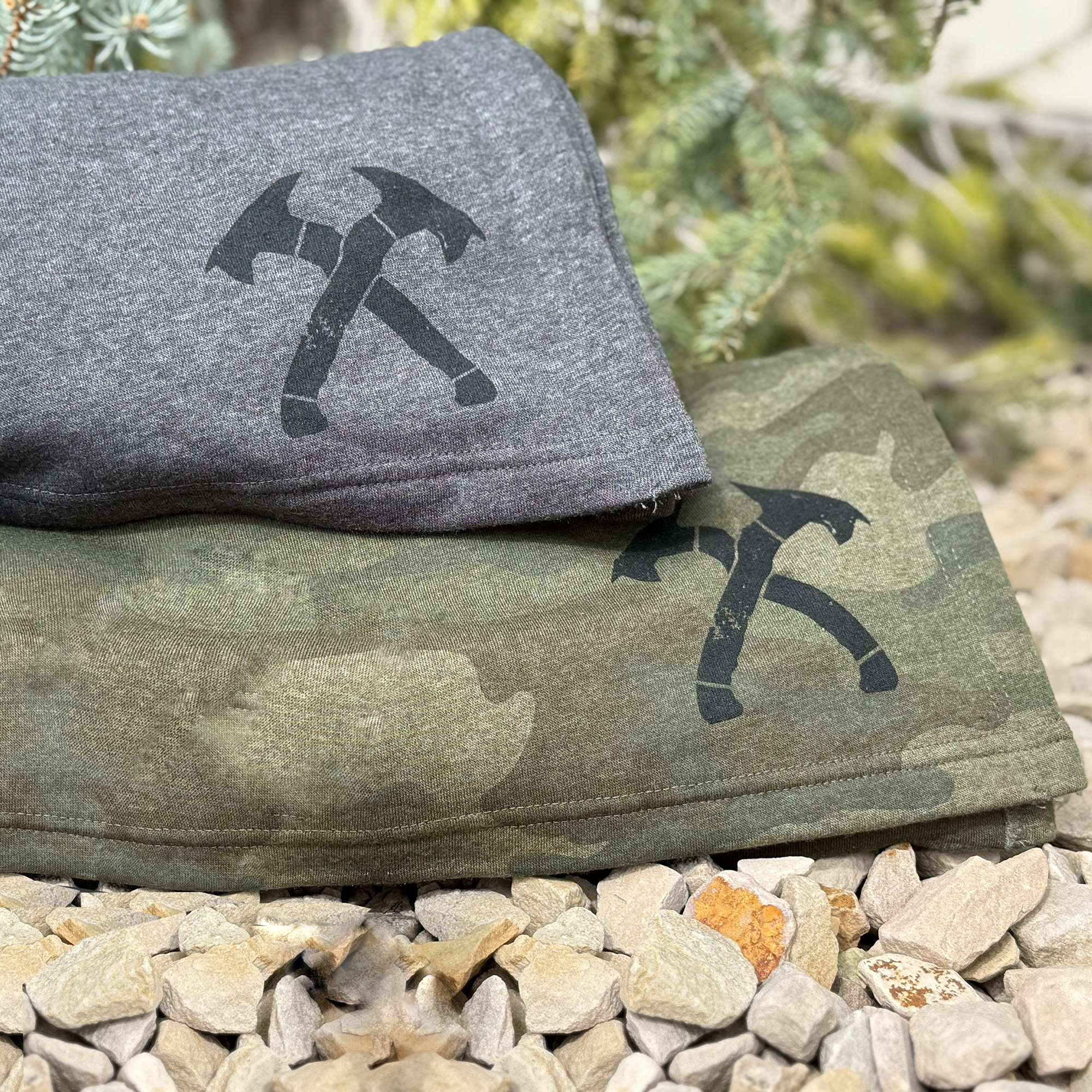 Crossed Hawks Stadium Blankets