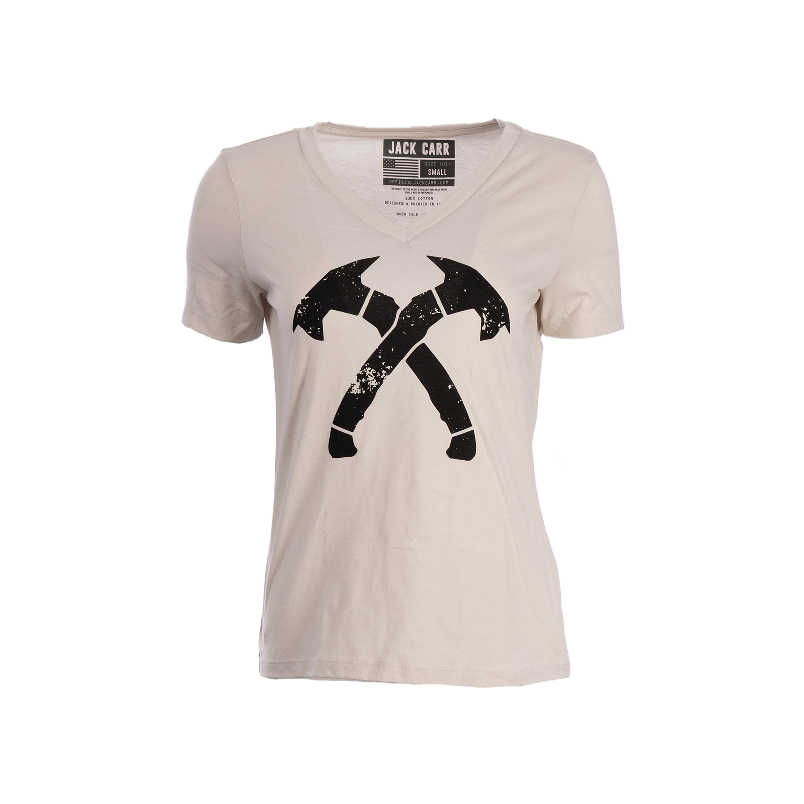 Womens V-neck Oatmeal Tee