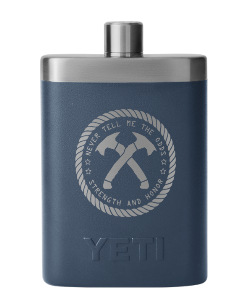 Never Tell Me The Odds Yeti Flask Navy
