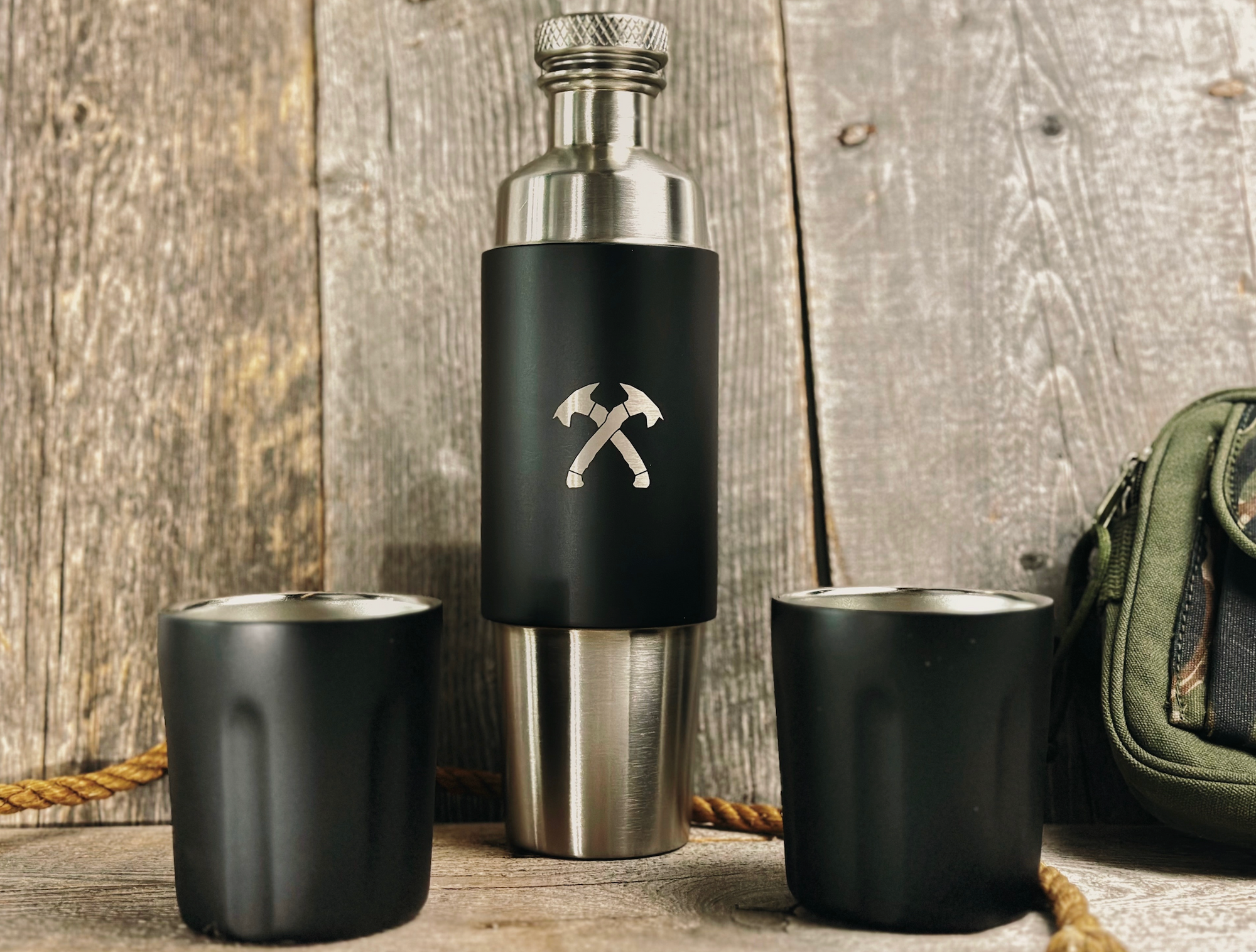 Jack Carr X High Camp Firelight Flask Set