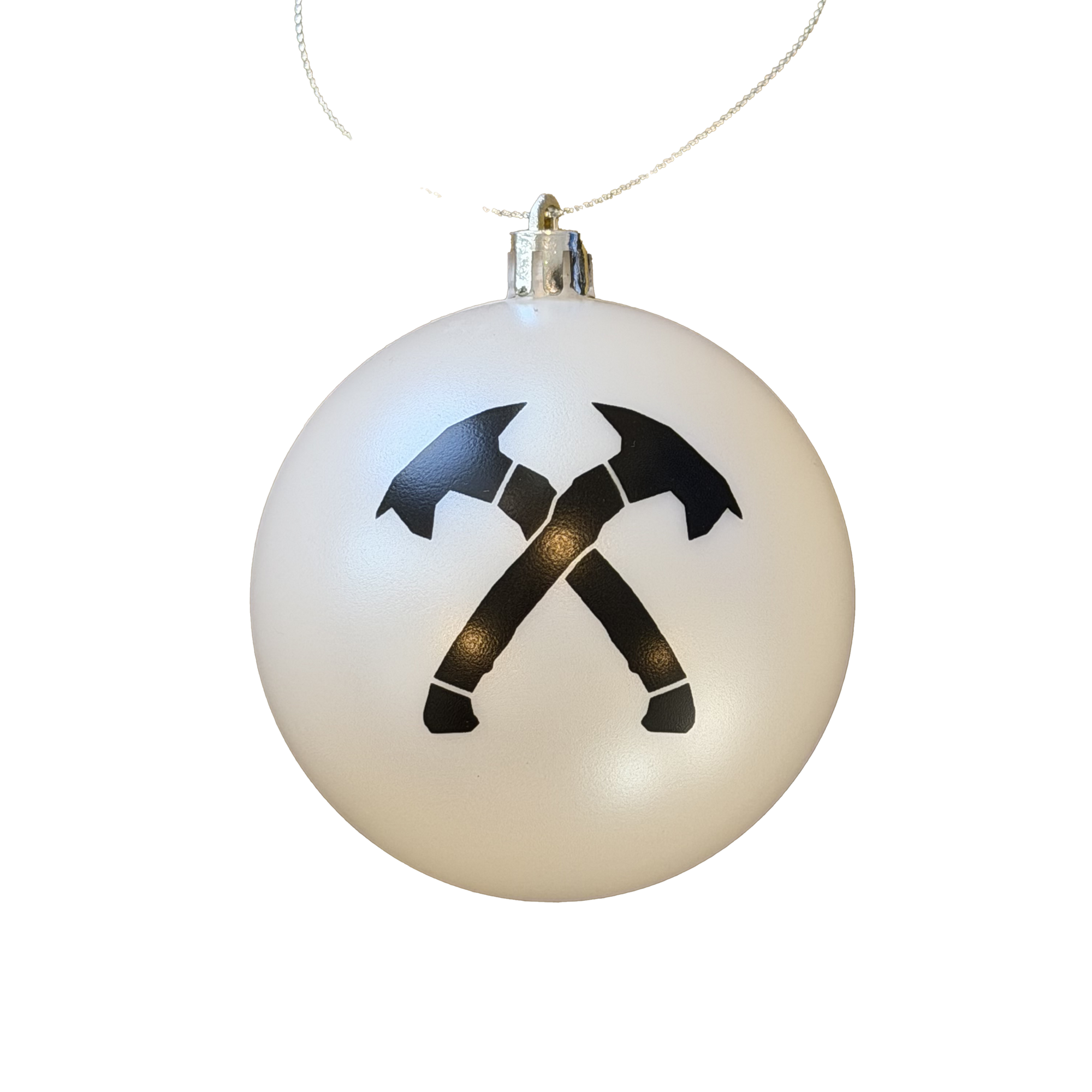 Shatterproof Crossed Hawks Ball Ornament