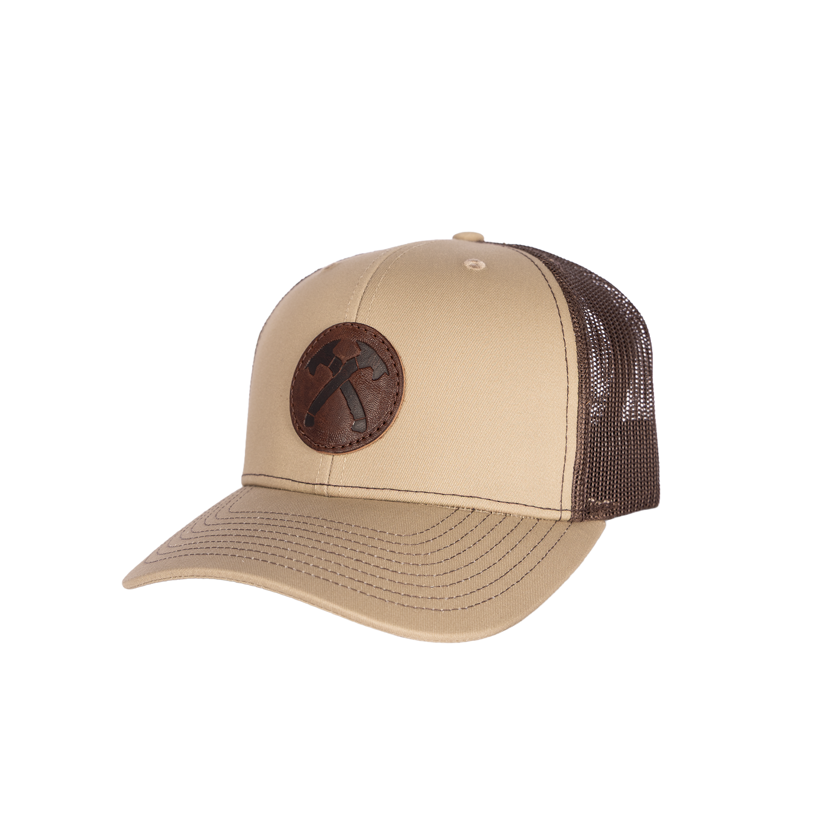 FDE Leather Patch Hat