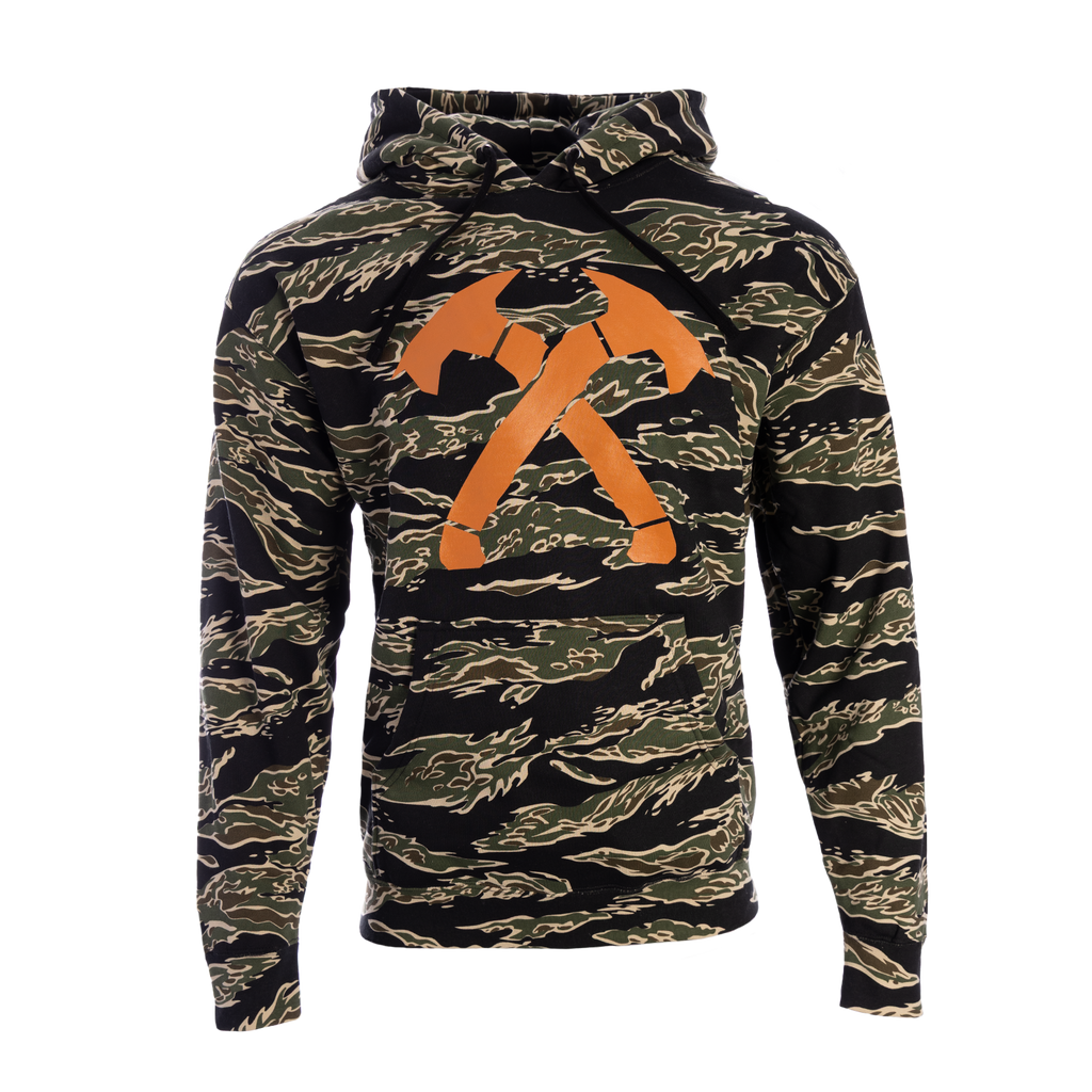 Tiger Stripe Crossed Hawks Hoodie