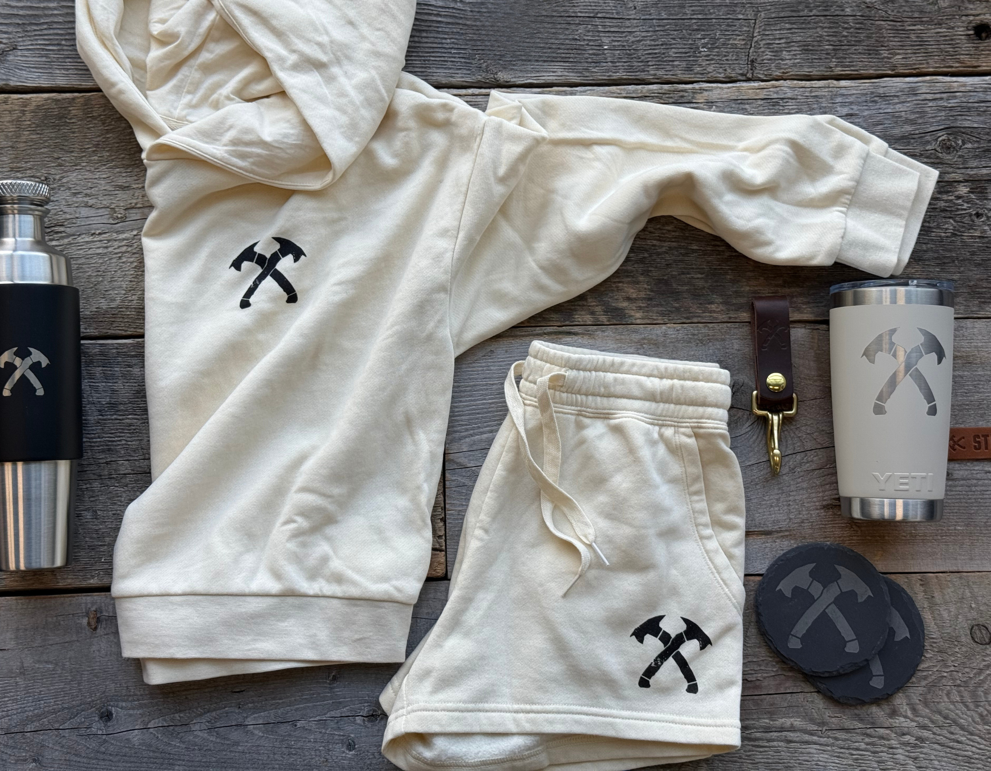 Womens Crossed Hawks Light Weight Shorts
